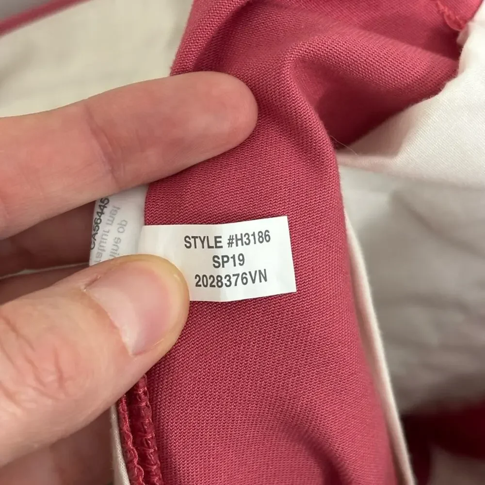 NWT J. Crew Factory Straight-Fit Flex Chino Pant in Faded Red - Size 29x32